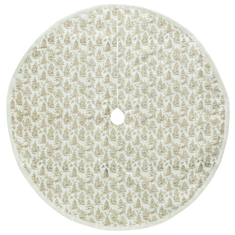 Dyno Faux Sueded Woodland Tree Skirt 48 in.