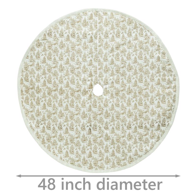 Dyno Faux Sueded Woodland Tree Skirt 48 in.