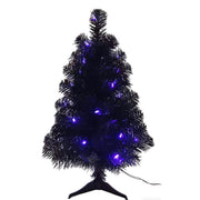 Giftwares Purple 20 ct 2 ft. LED Prelit Black Tree