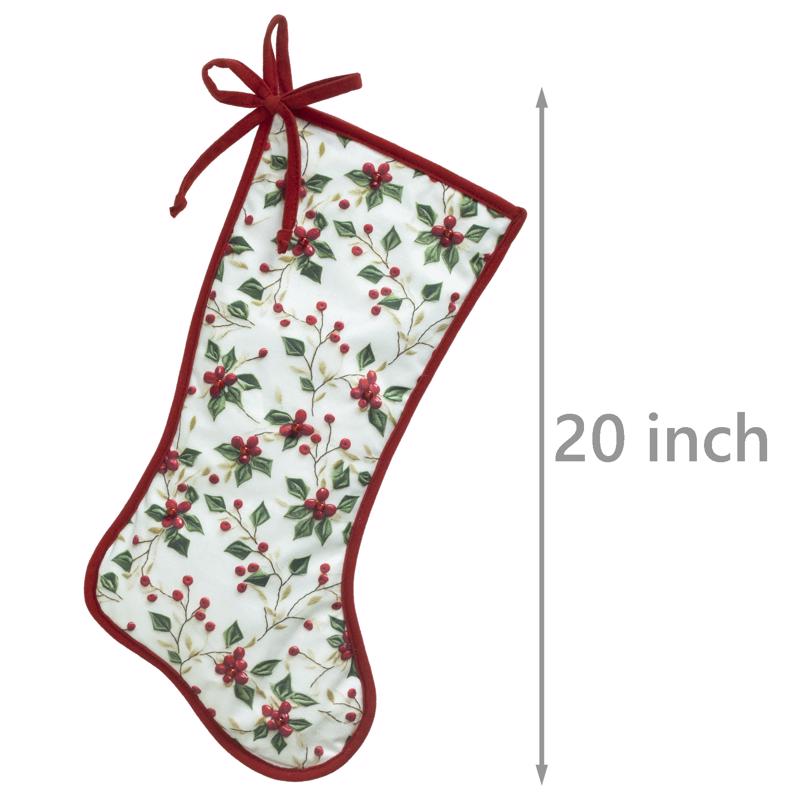 Dyno Holly Berry Christmas Stocking 20 in.