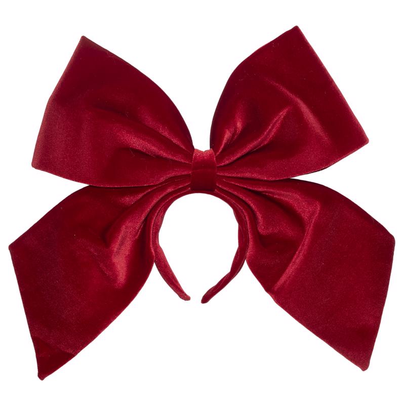 Dyno Oversized Red Bow Headband