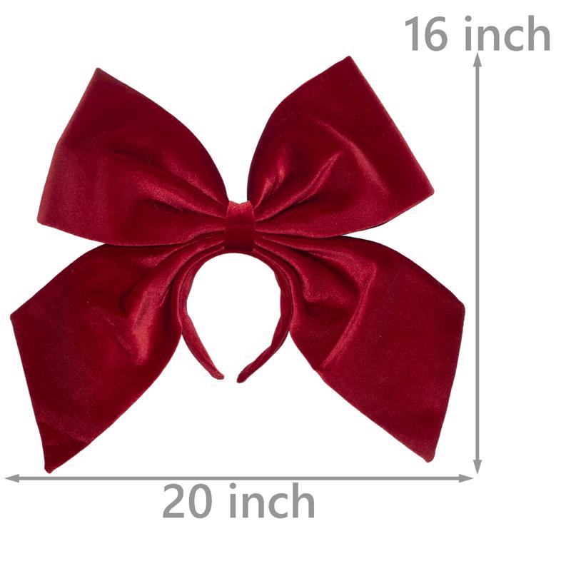 Dyno Oversized Red Bow Headband