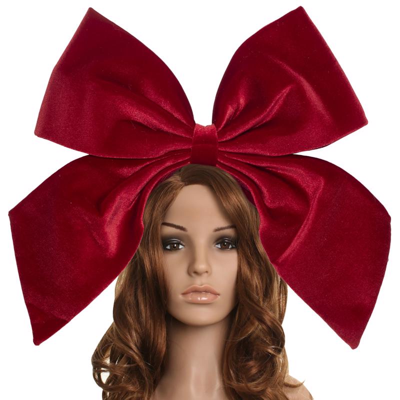 Dyno Oversized Red Bow Headband