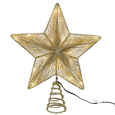 Celebrations LED Warm White Star Tree Topper 14 in.