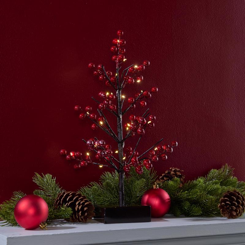 Celebrations LED Red/Warm White Table Decor 16 in.