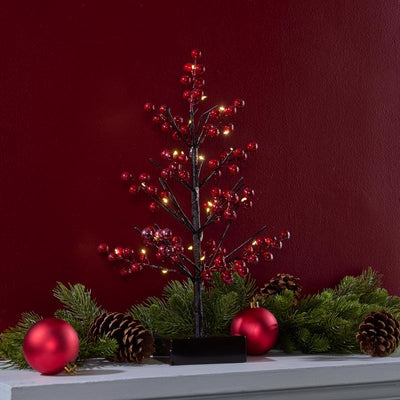 Celebrations LED Red/Warm White Table Decor 16 in.