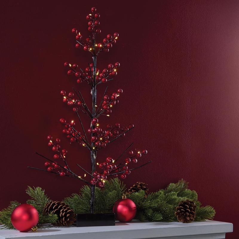 Celebrations LED Red/Warm White Table Decor 24 in.