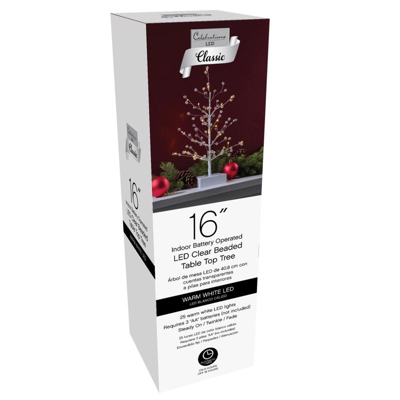 Celebrations LED Warm White Table Decor 16 in.