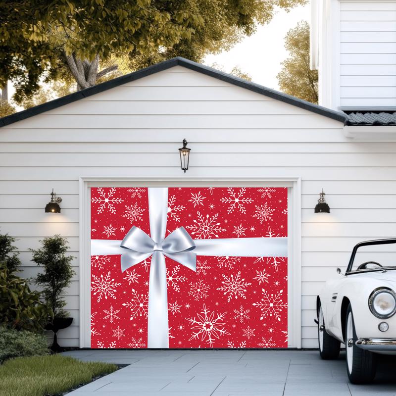Dyno Snowflake 7 ft. Garage Door Cover