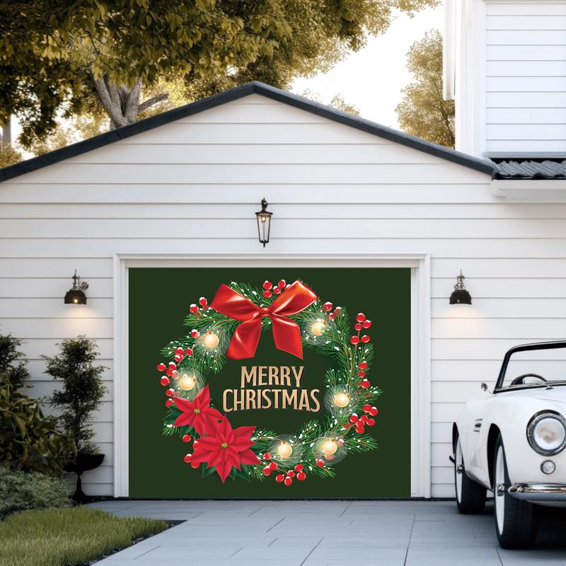 Dyno Merry Christmas 7 ft. Garage Door Cover