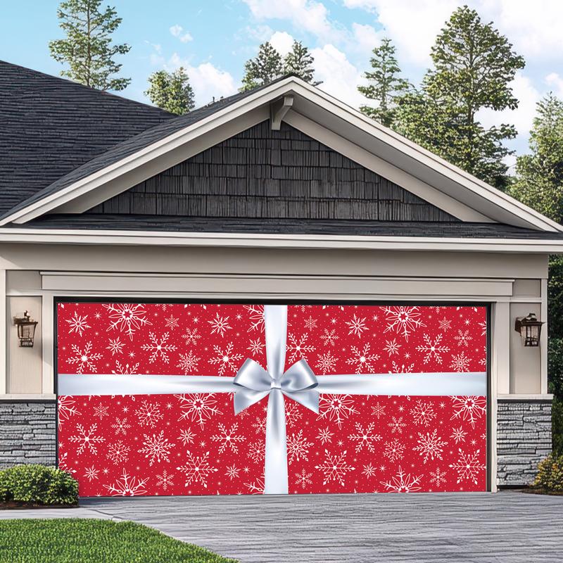 Dyno Snowflake 7 ft. Garage Door Cover