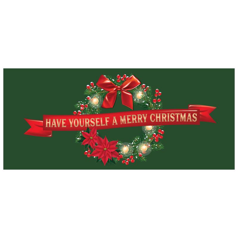 Dyno Merry Christmas 7 ft. Garage Door Cover