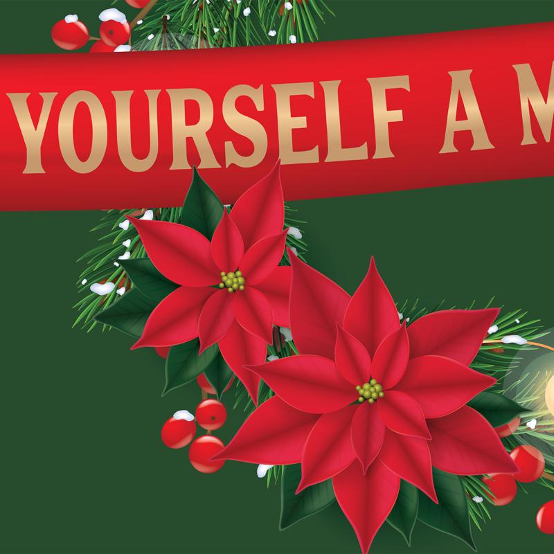 Dyno Merry Christmas 7 ft. Garage Door Cover