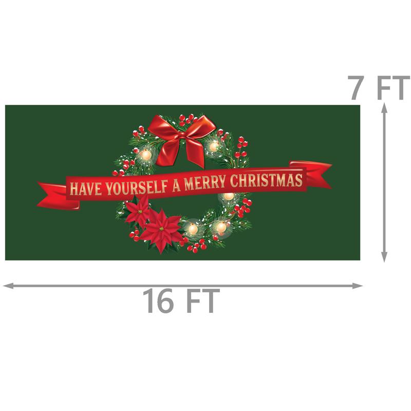 Dyno Merry Christmas 7 ft. Garage Door Cover