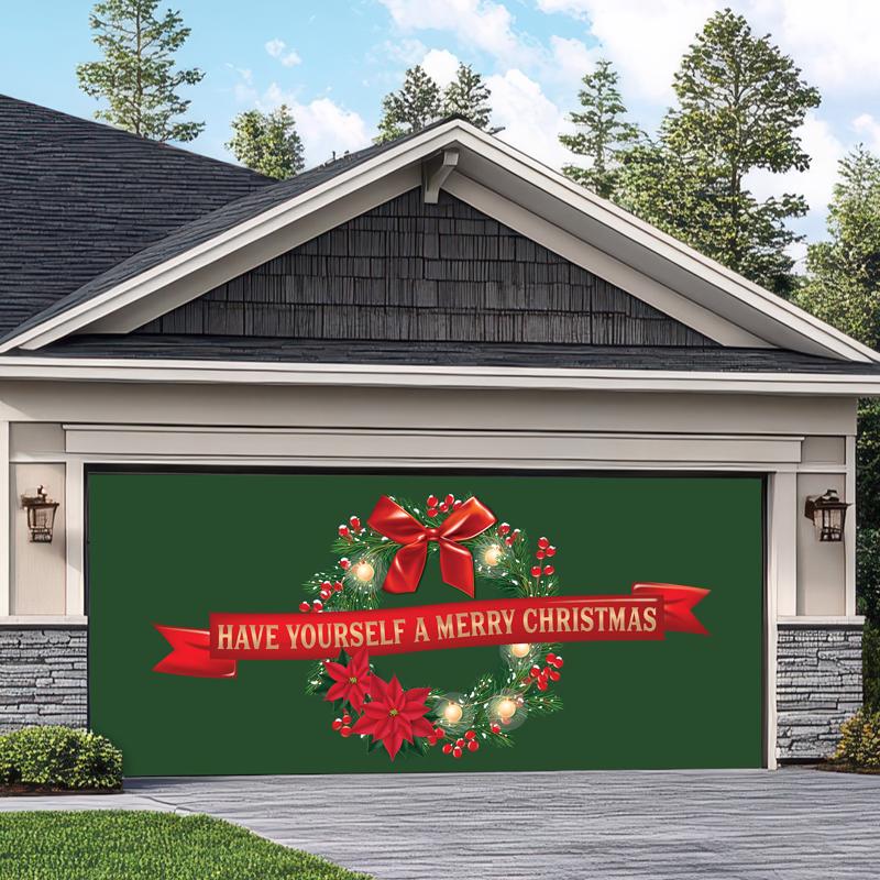 Dyno Merry Christmas 7 ft. Garage Door Cover