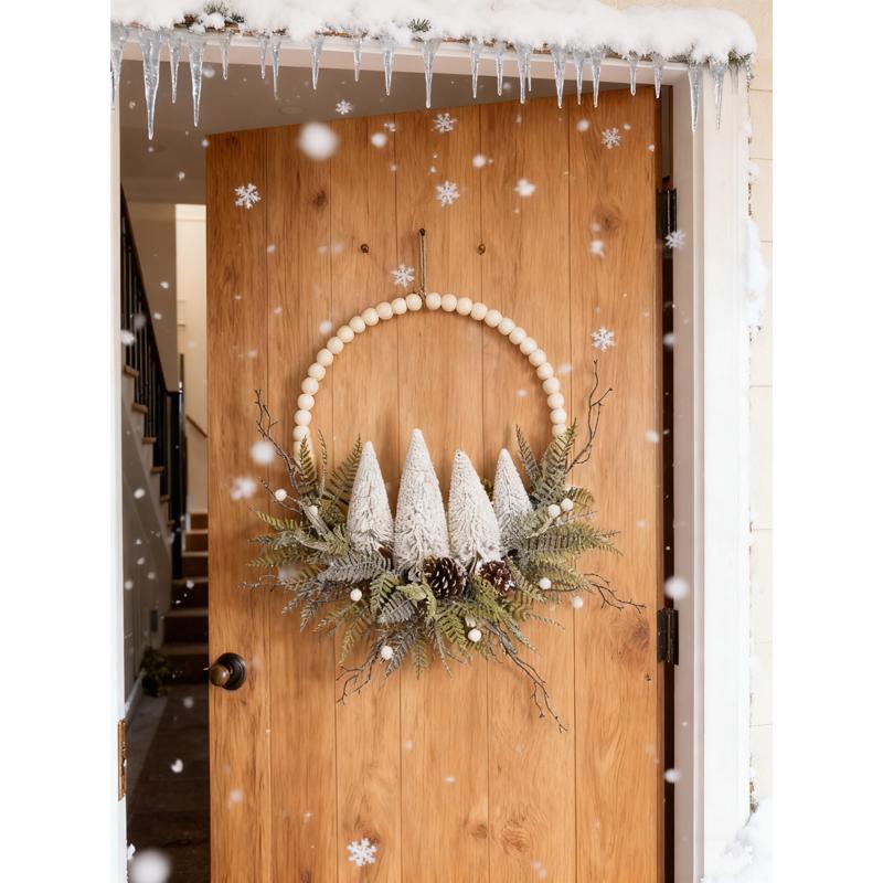 Decra Lite 20 in. D Frosty Wreath