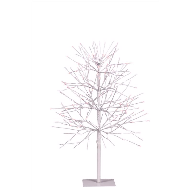 Celebrations LED Red/White Twinkle Gumdrop Tree 3 ft. Yard Decor
