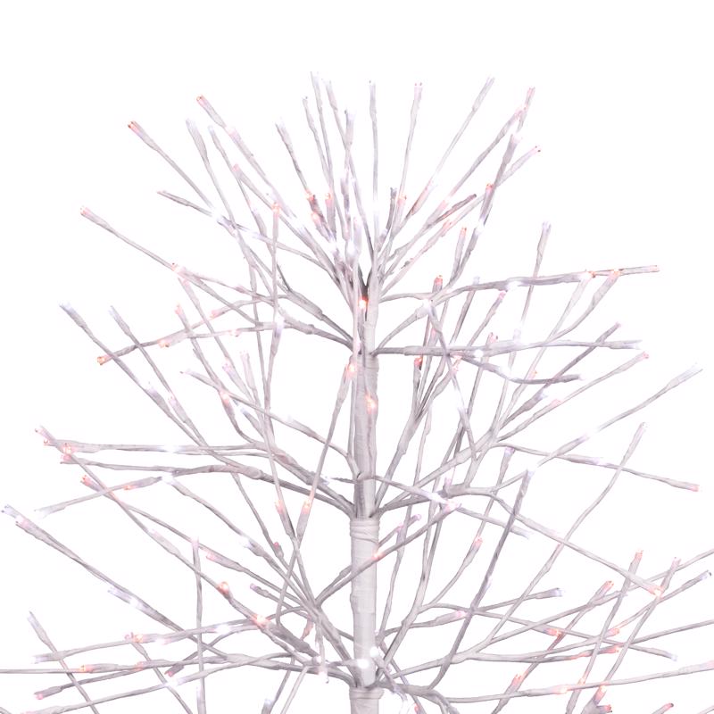 Celebrations LED Red/White Twinkle Gumdrop Tree 3 ft. Yard Decor