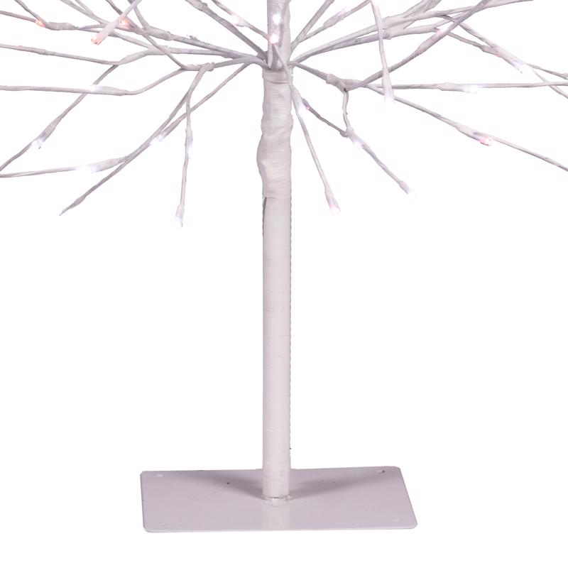 Celebrations LED Red/White Twinkle Gumdrop Tree 3 ft. Yard Decor