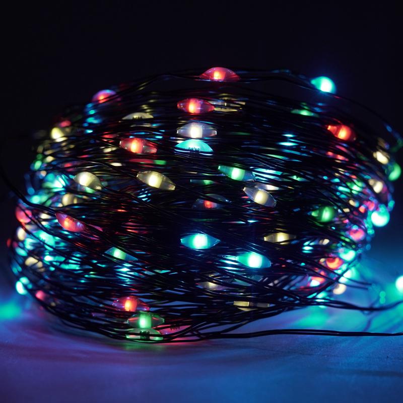 Celebrations LED Micro Multicolored String Lights w/Remote Christmas Lights 65.3 ft.