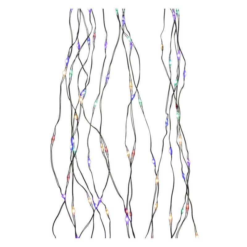 Celebrations Cascade LED Micro Multicolored 1080 ct String Christmas Lights 10 ft.