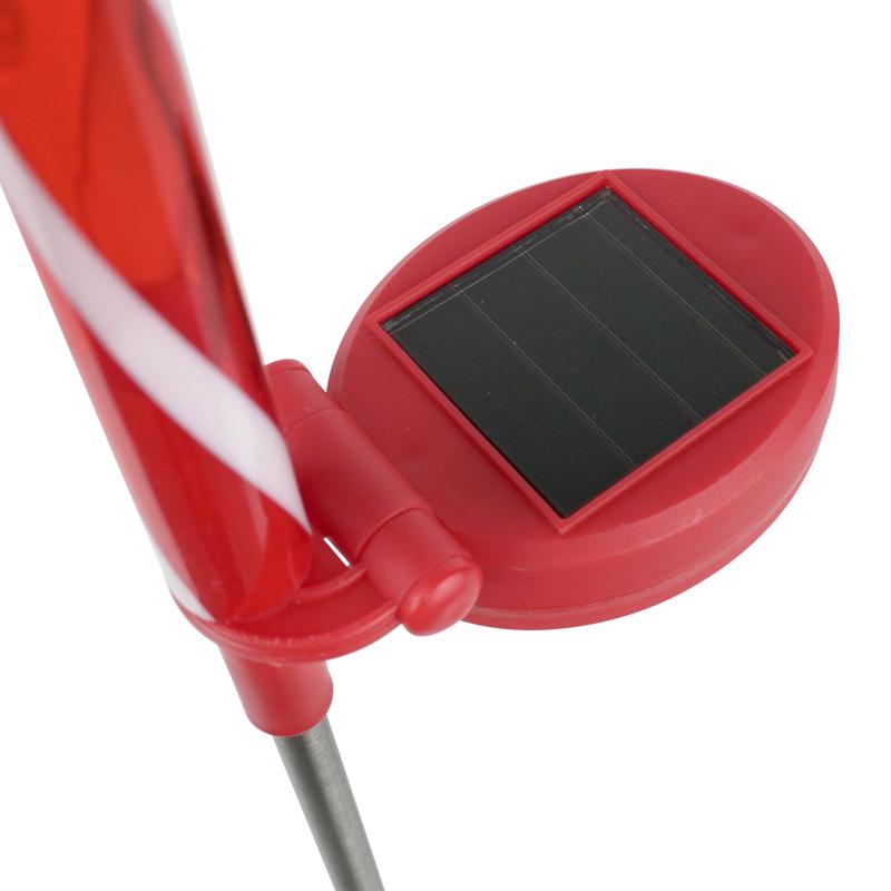 Celebrations Solar White Candy Cane 28 in. Pathway Decor