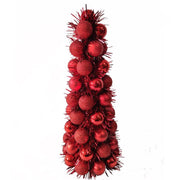 Youngcraft Red Glitterball Cone Table Decor