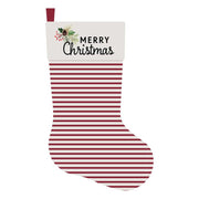 Celebrations Striped Merry Christmas Christmas Stocking