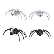 Fun World 8 in. Mirror Spiders Halloween Decor