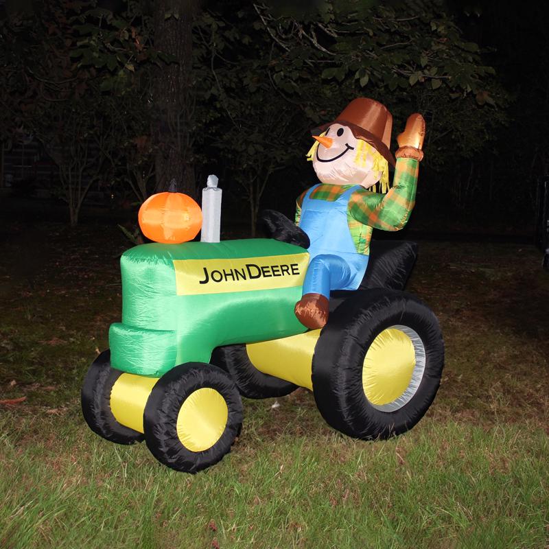 Birchwood Trading John Deere 5 ft. Scarecrow Inflatable