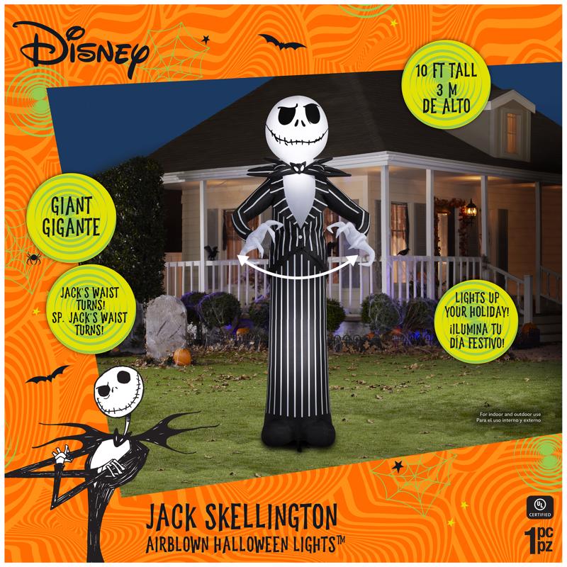 Nightmare Before Christmas Airblown 10 ft. Prelit Jack Skellington Inflatable