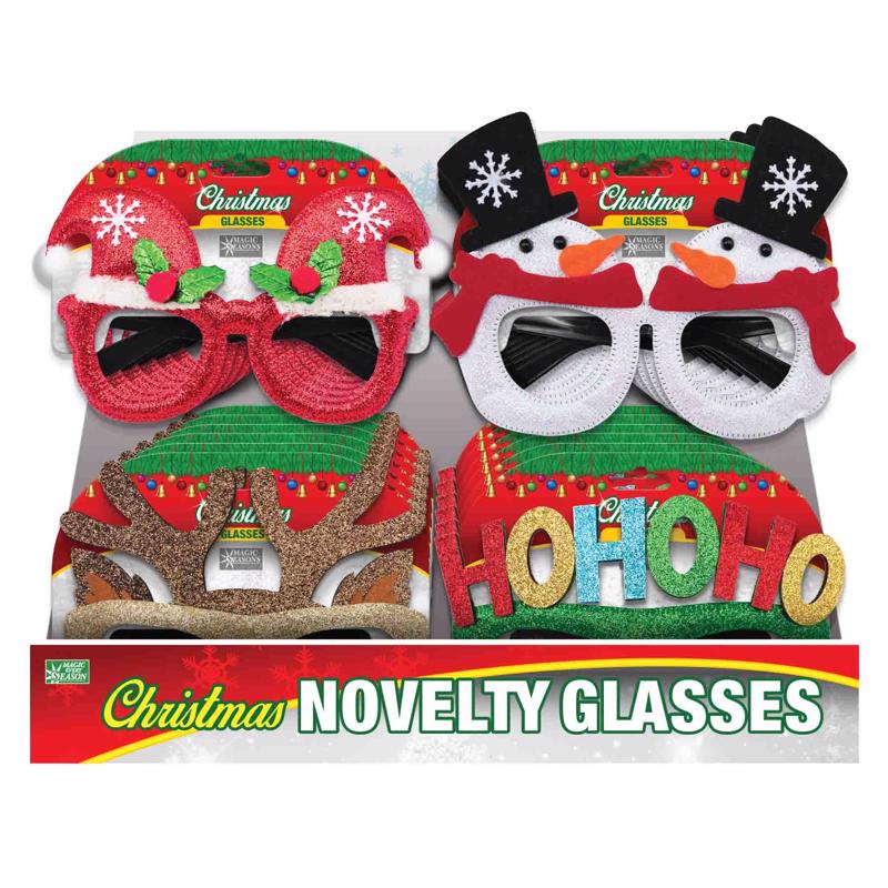 Magic Seasons Reindeer and Snowman Novelty Glasses