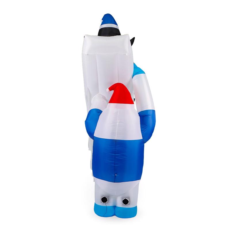 Seasonal Creations A Holiday Company LED Penguins and Yeti 10 ft. Inflatable