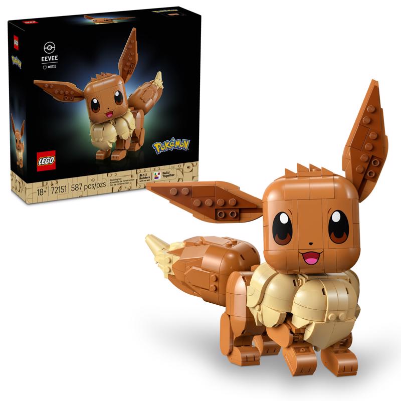 LEGO Pokemon Evee Building Set Multicolored 587 pc