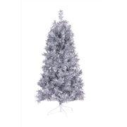 Celebrations 6 ft. Full Unlit Silver Christmas Tree