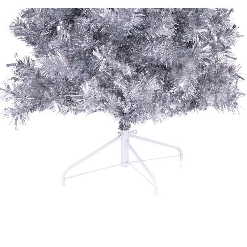 Celebrations 6 ft. Full Unlit Silver Christmas Tree