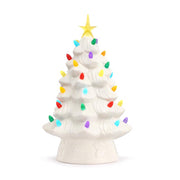 Mr. Christmas LED White Tree Table Decor 12 in.