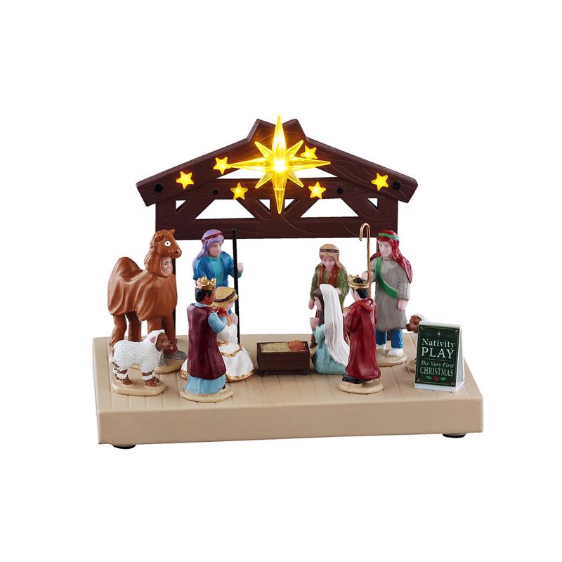 Lemax LED Nativity Play Village Accessories