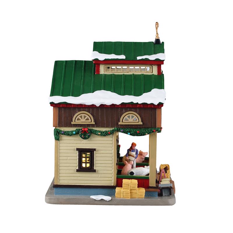 Lemax LED Polly's Pot-Bellied Pig Rescue Christmas Village