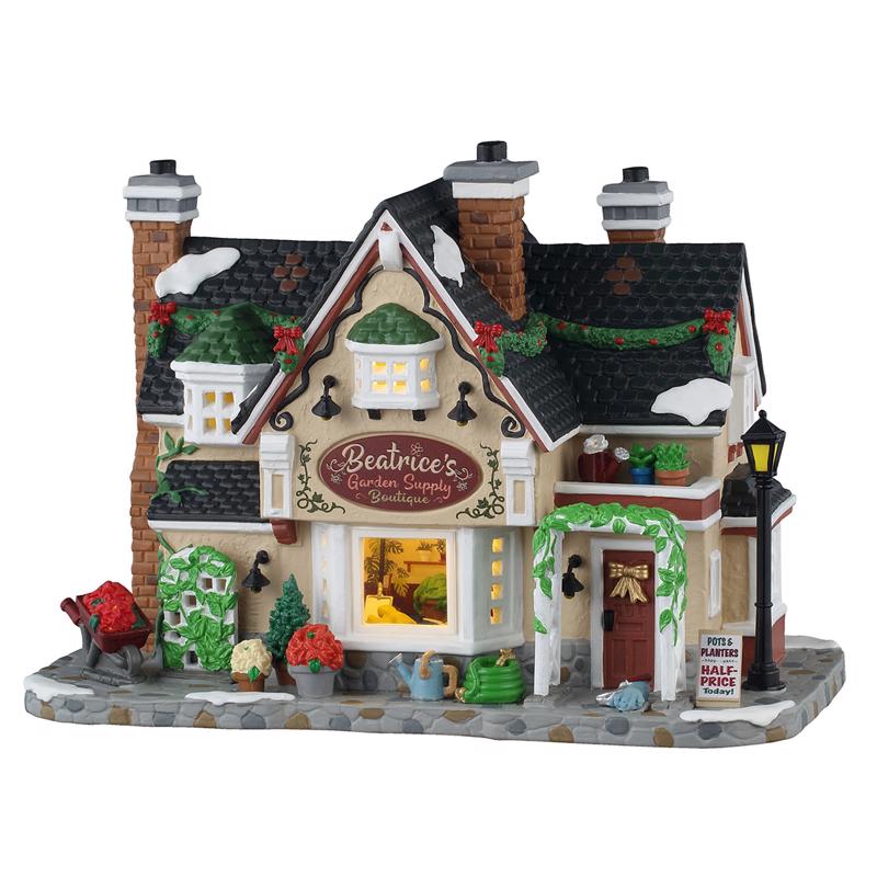 Lemax LED Beatrice Garden Supply Boutique Christmas Village