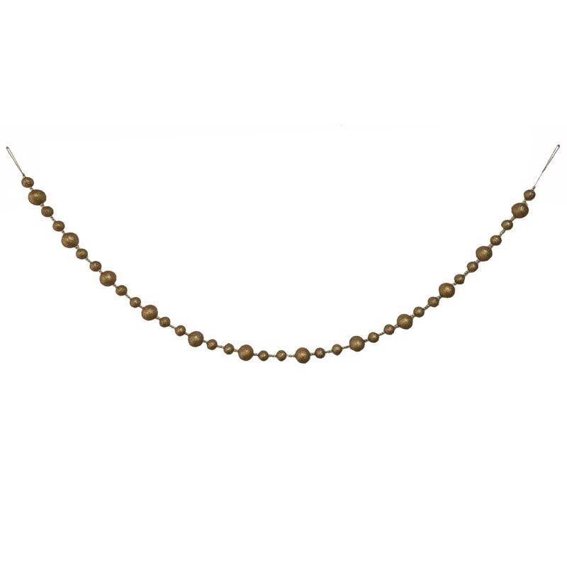 FC Young Gold Glitter Ball Garland