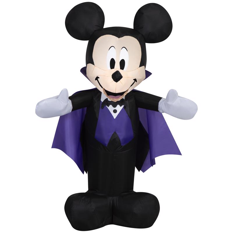 Disney 4 ft. Prelit Mickey as Vampire Inflatable