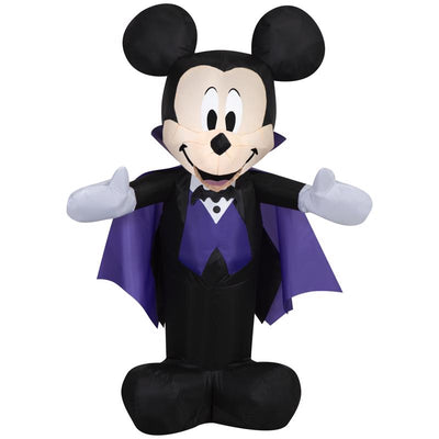 Disney 4 ft. Prelit Mickey as Vampire Inflatable
