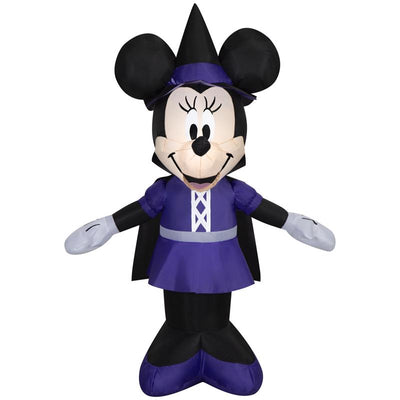 Disney 4 ft. Prelit Minnie as Witch Inflatable