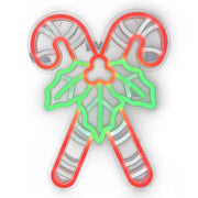 Celebrations LED Multi Candy Cane Wall Sign 15.7 in.