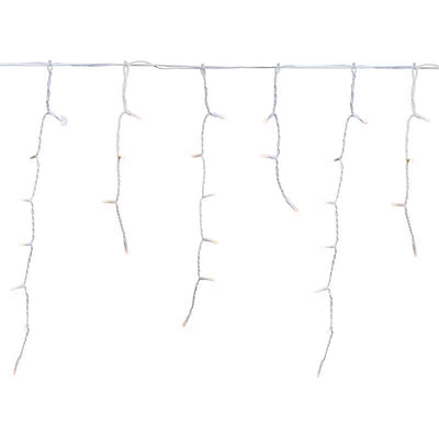 Celebrations LED Warm White 50 ct Icicle 3 ft.