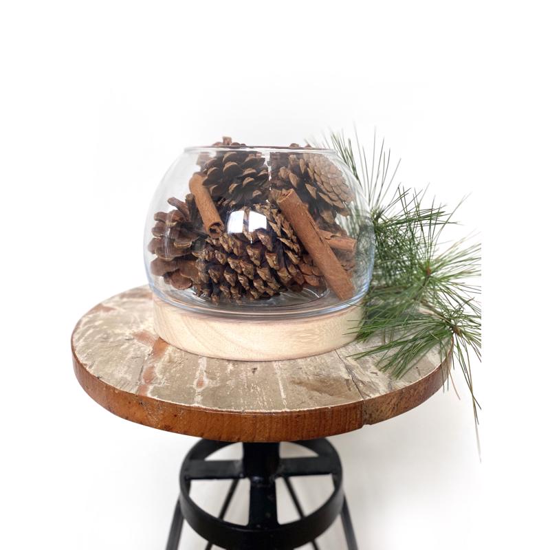 Second Nature Cinnamon Scented Pinecones Table Decor