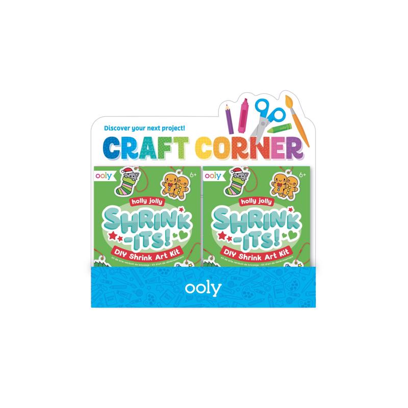 OOLY Holly Jolly Diy Shrink Art Kit