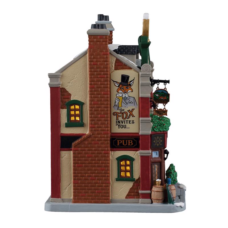Lemax LED The Trottin' Fox Pub Christmas Village