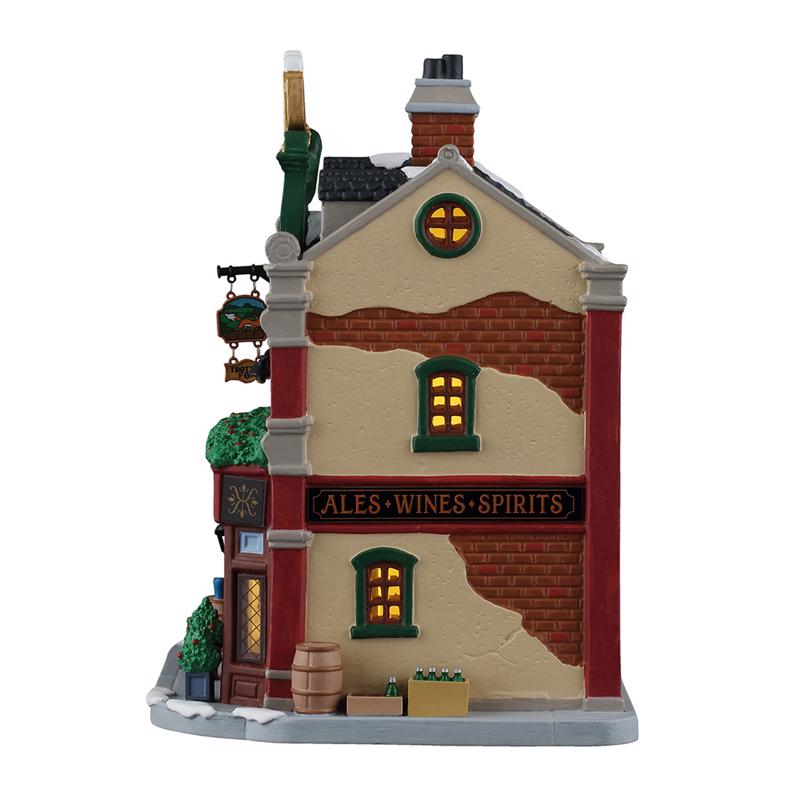 Lemax LED The Trottin' Fox Pub Christmas Village